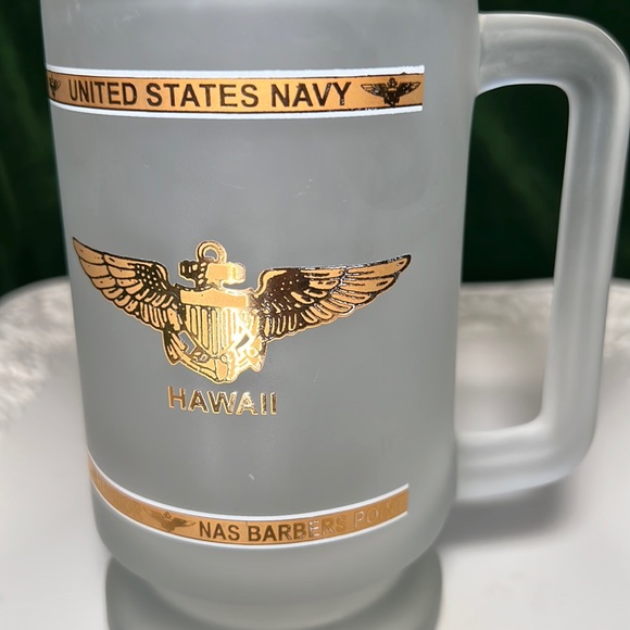Navy Pilot Frosted Beer Mug from Hawaii - Picture 6 of 9